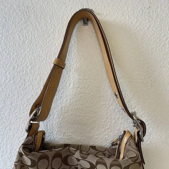 Coach C05K-9362 Khaki Signature Leather Slim Crossbody Shoulder Bag - Picture 6 of 10